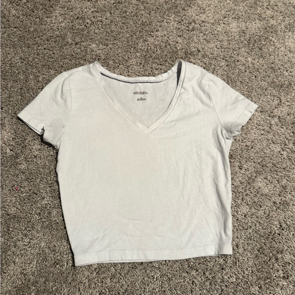 Wild Fable White V-Neck Tee
